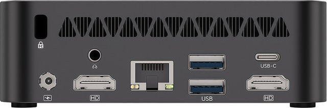 SOYO Y5 Plus Mini-PC mit Intel Core i7 Prozessor, Windows 11 Pro, 8GB RAM, 128GB M.2 SSD, Dual-4K-Display Unterstützung via USB-C, Schwarz - Bild 1