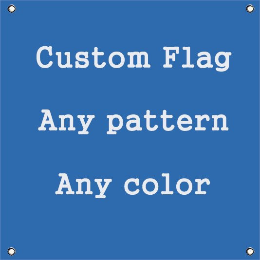 Eoodlove Quadratische Flagge aus 100D-Polyester für einseitigen Druck als Werbebanner oder Wanddeko - Bild 1