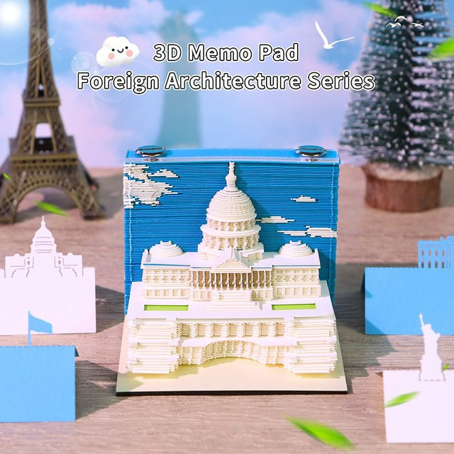 JETTING 3D-Papier-Schnitzkunst Notizblock als kreative Schreibtischdekoration in Multicolour, Format A2 - Bild 1