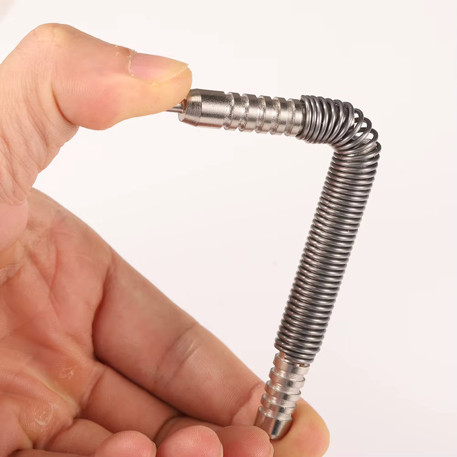 Alloet Hammerless Nagelset Single Ended Center Pin Punch Federbelasteter Markierer für Startlöcher in Holz - Bild 3