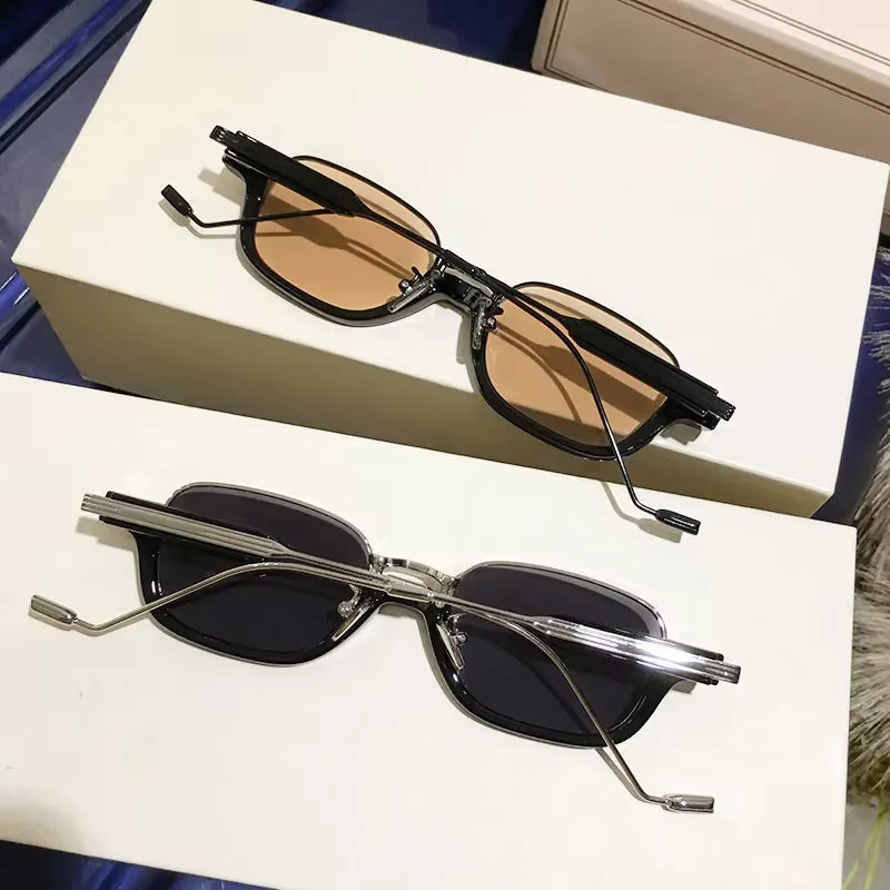 MDOD Sonnenbrille, Halbrand, quadratisch, Metall, Unisex, schwarz - Bild 2
