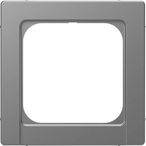 Merten Zwischenrahmen System Design aus Edelstahl in Silber - Bild 1