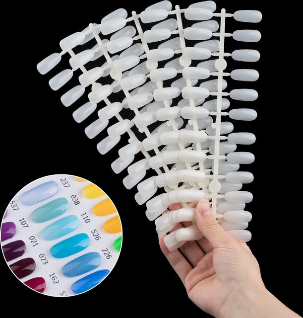 Nagel-Display-Spitzen, natürliche Farbe, ovale Acryl-Nagelspitzen - Bild 1