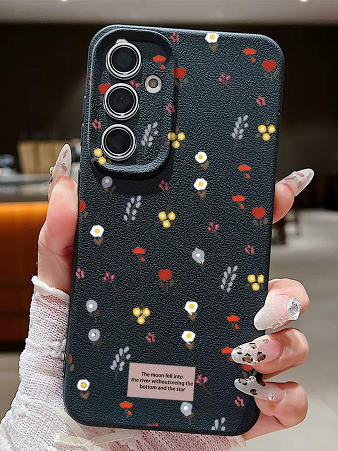 Samsung Handyhülle mit Blumenmuster in Pink für Galaxy S25 S24 S23 S22 Ultra S26 FE A56 A55 A17 A16 A15 und weitere Modelle, weiche Schutzhülle - Bild 3