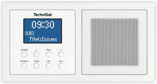 TechniSat DigitRadio UP 1 Unterputzradio mit DAB+, UKW und Bluetooth in Weiß - Bild 1