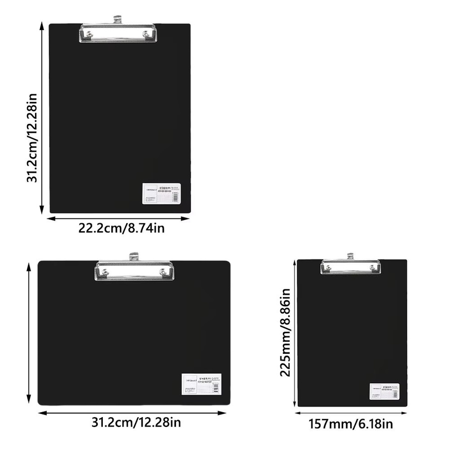 Schreibunterlage als Klemmmappe für Schule und Büro in Grün, geeignet für A4 und A5, horizontal oder vertikal nutzbar mit Aufhängeloch - Bild 2