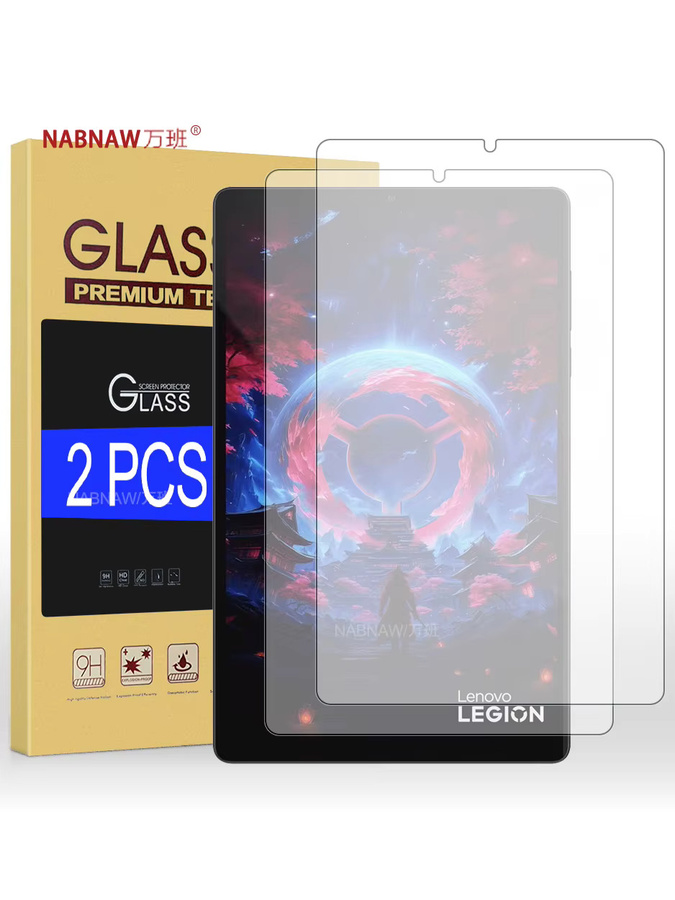 2er-Pack Lenovo Legion Tab Displayschutz aus gehärtetem Glas für Gen 2, Gen 3, Gen 4 und Gen 5 (8,8 Zoll), transparent - Bild 5