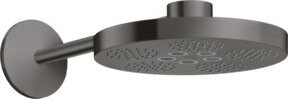 Hansgrohe Axor One Kopfbrause mit Brausearm, 2-Strahl-Regendusche, Brushed Black Chrome, Rund, Wandmontage - Bild 1