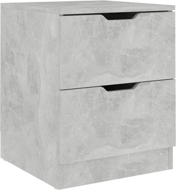 vidaXL Nachttisch in Betongrau, modern, B/T/H: 40 x 40 x 50 cm - Bild 1