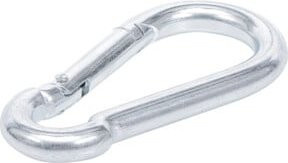 BGS Do it yourself Schlüsselbund-Karabinerhaken in Silber, B/H: 100 x 10 mm - Bild 1