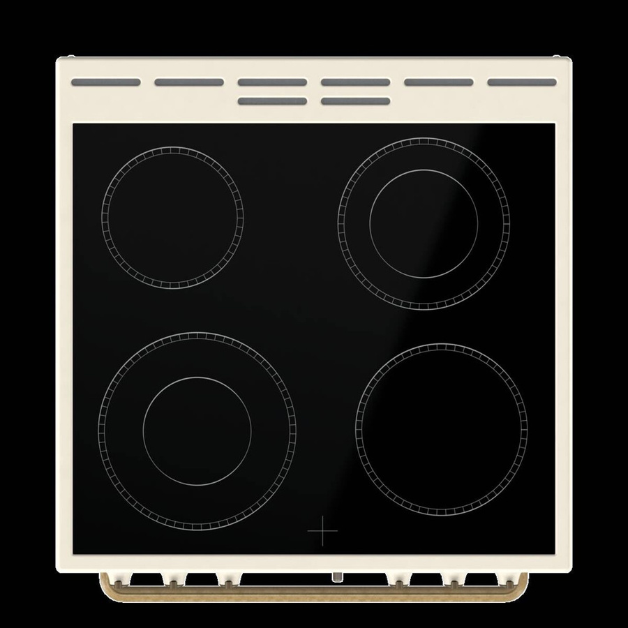 Gorenje Retro-Elektroherd GECS6B70CLI mit Glaskeramikkochfeld in Beige, B/H/T: 60 x 85 x 60 cm - Bild 3
