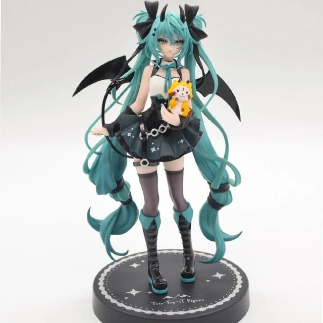 Yiran toy 1 Hatsune Miku Kleiner Teufel Dunkler Engel Waschbär Anime Figur PVC - Bild 1