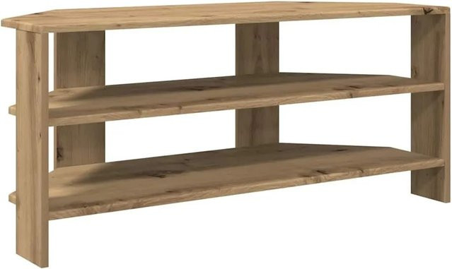 vidaXL Eck-TV-Schrank Artisan-Eiche in Braun, B/T/H: 102 x 40,5 x 45 cm - Bild 1