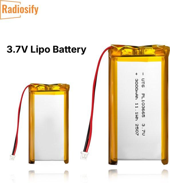 Heltec 3,7V LiPo-Akku mit 800mAh und SH1.25 Anschluss für LoRa 32 V3 V4 T114 Wireless Stick Meshtastic Meshcore Node Kit - Bild 1
