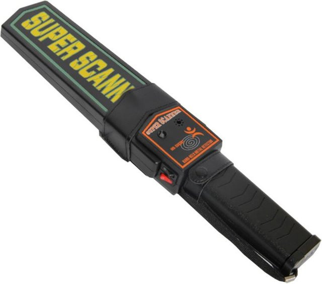 Handheld Metalldetektor Sicherheitsdetektor mit 2 Schaltern in Schwarz - Bild 1