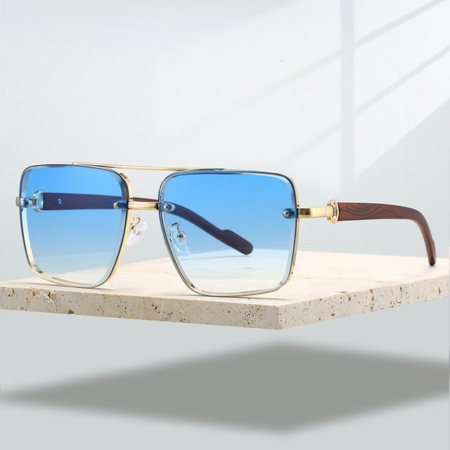 KAMMPT Sonnenbrille Aviator, Vollrand, Blau, Unisex - Bild 1