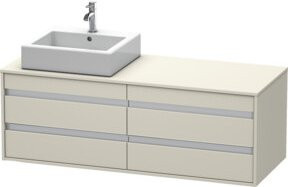 Duravit Waschtischunterschrank Ketho in Tau, B/T/H: 140 x 55 x 49,6 cm - Bild 1