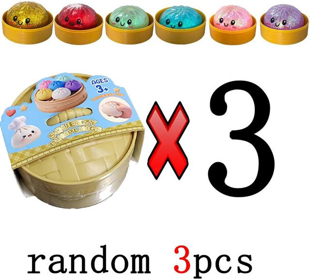 BC Pet Supplies Glitzer Teigtaschen Squishies, Mystery Box, Buntes Essen, Sensorisches Fidget Spielzeug, Anti Stress Knetbälle - Bild 1