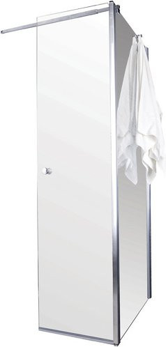 Sanotechnik Duschkabine GRANDE Drehtür silberfarben B/H: 147 x 195 cm - Bild 1