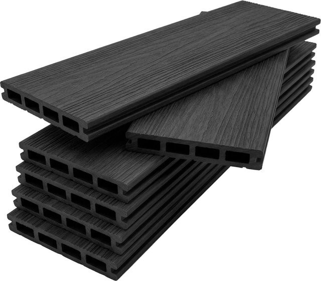 Floordirekt WPC Terrassendielen Crown Komplettset Schwarz 2 m² Beidseitig Nutzbar - Bild 1