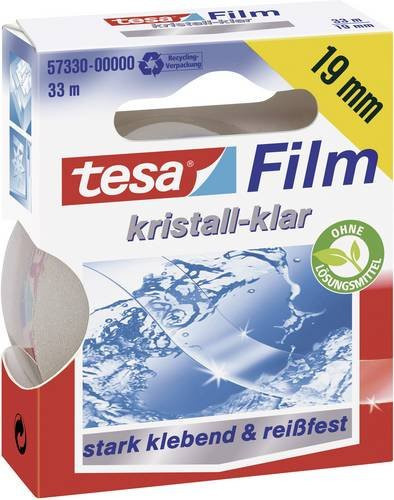 tesafilm CRYSTAL CLEAR Klebefilm von tesa in Transparent, Breite: 1,9 cm, Länge: 33 m - Bild 1