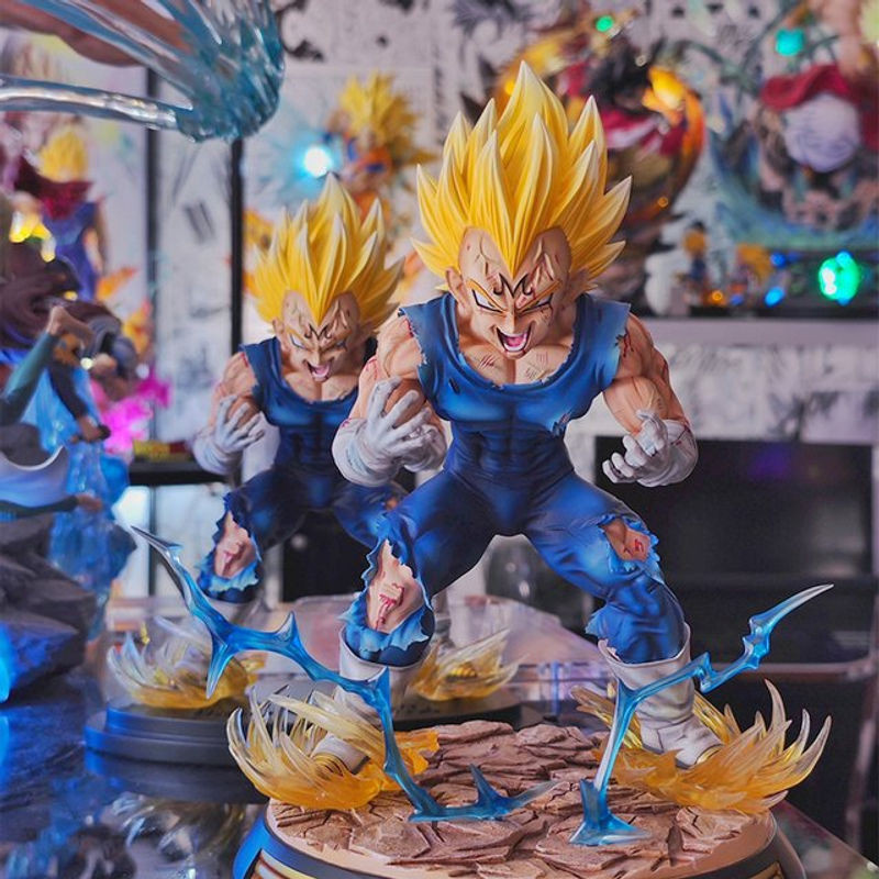 Bandai Dragon Ball Z Majin Vegeta Figur aus PVC mit Basis, mehrfarbig, Höhe: 28 cm - Bild 1