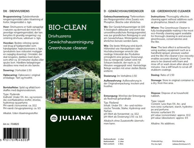 Juliana Gewächshausreiniger 1000 ml - Bild 1
