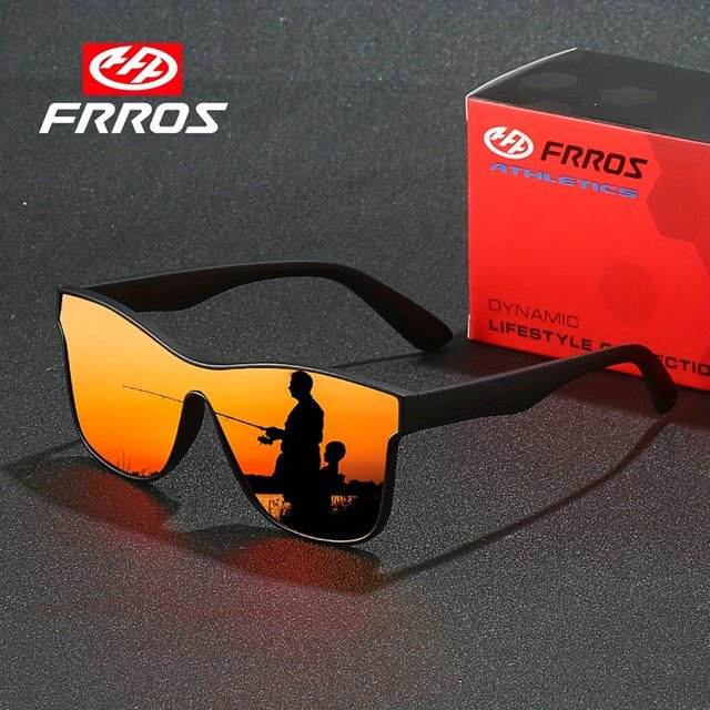 FRROS 8030 Sonnenbrille, Vollrand, Kunststoff, Unisex, schwarz, polarisiert - Bild 1