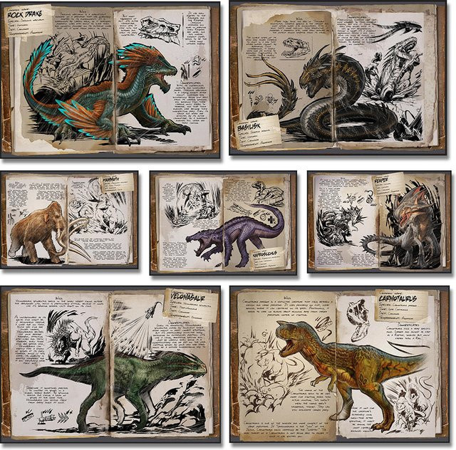Modulare Leinwand Potdemiel Ark Survival Evolved Dinosaurier Poster Moderne Wandkunst im Landscape Format - Bild 1