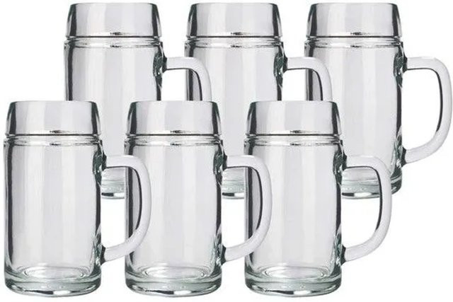 Stölzle Lausitz Oberglas Styria Bierkrug, 6er Set, transparent, 0,5 l - Bild 1