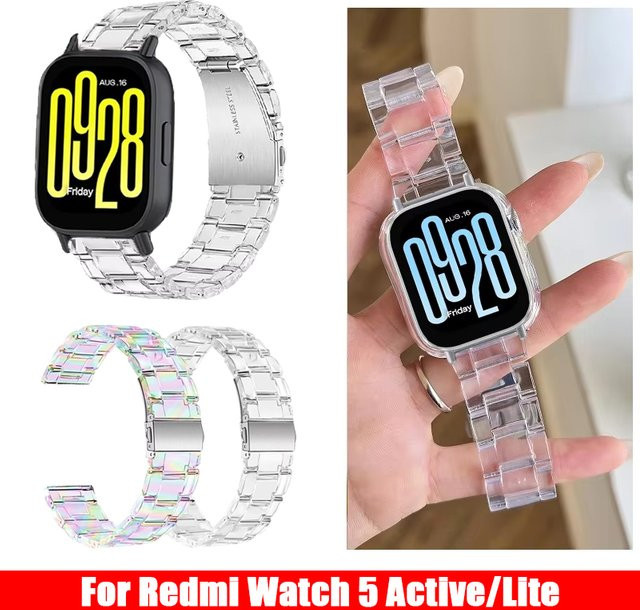 Xiaomi Uhrenarmband, Kunststoff, transparent, Redmi Watch 5 Active/5 Lite - Bild 1