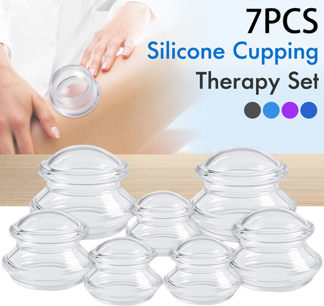 7-teiliges Silikon-Schröpf-Therapie-Set, Unisex - Bild 1