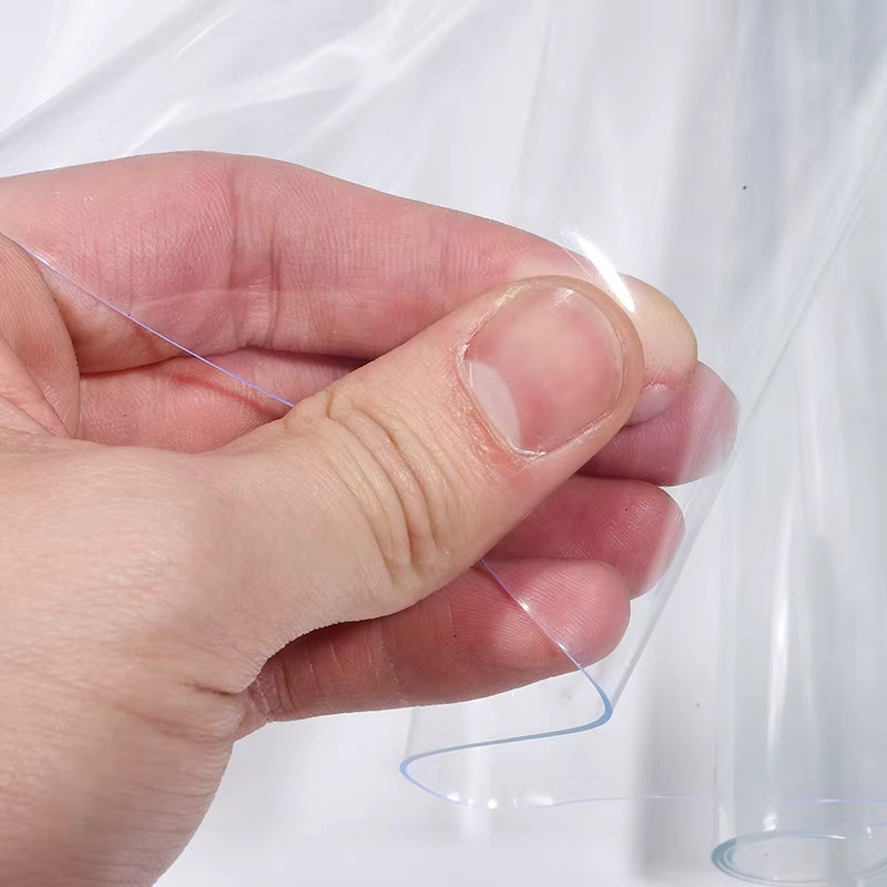 AWECOZEZQ Winddichter PVC-Türvorhang in Transparent zur Wärmeisolierung für Innen- und Außenbereich - Bild 3