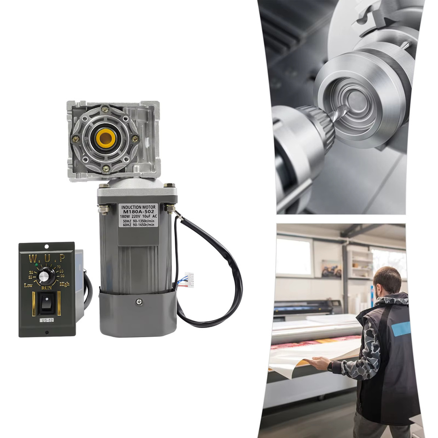 TOOL1SHOoo Schneckengetriebemotor 180W AC mit Drehzahlregler und 35NM Drehmoment in Grau - Bild 3