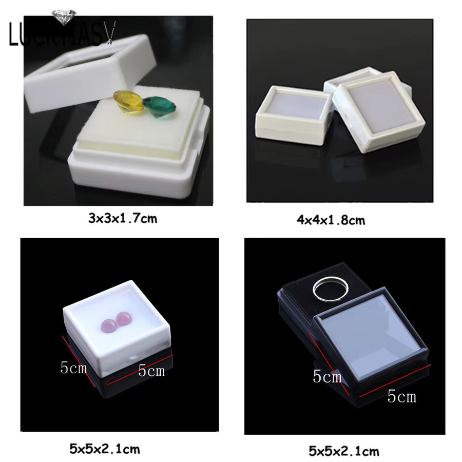 Edelstein Schmuck Display Organizer von luckyiasv mit Tablett in Schwarz aus Kunststoff - Bild 3