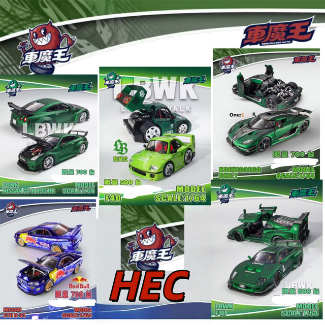 HEC Hangzhou Exhibition 2025, Miniatur-Simulationsautomodell, 1:64, Metall - Bild 1