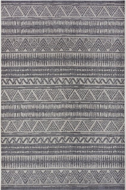 NYVI Teppich Clyde wetterfest und UV-beständig für Innen und Außen, Farbe: Grau Beige, B/T: 190 x 290 cm - Bild 1