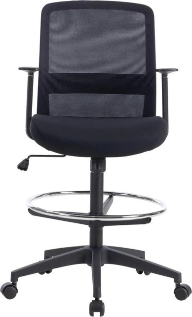 Mömax Drehstuhl Mirja Schwarz mit Armlehnen für Home Office B/T/H: 60 x 57 x 106-120 cm - Bild 1