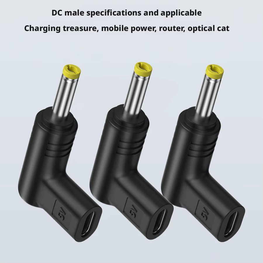 2er-Set USB-C Schnellladegerät-Adapter 100W Typ C Konverter in Schwarz für Asus Lenovo HP Dell Acer Samsung Laptops - Bild 1