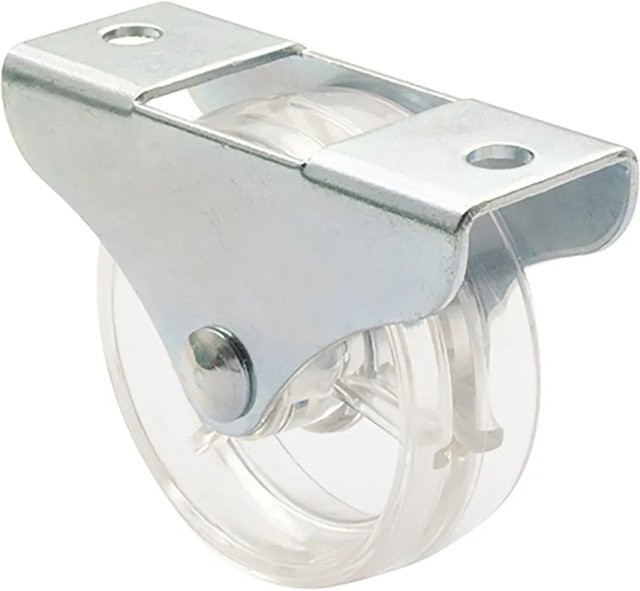 Wagner Bockrolle Transparent aus Kunststoff und verzinktem Stahl mit Ø 50 mm und einer Tragkraft von 50 kg - Bild 1