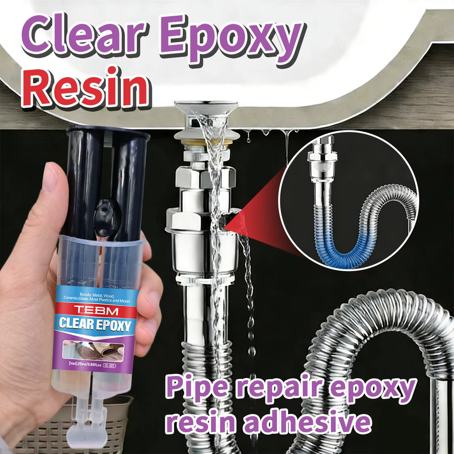 TEBM Transparenter Epoxidharz-AB-Kleber mit 5-Minuten-Härtungszeit für Metall, Kunststoff, Keramik, Glas, Gummi, Holz, Stein und Schmuck - Bild 6