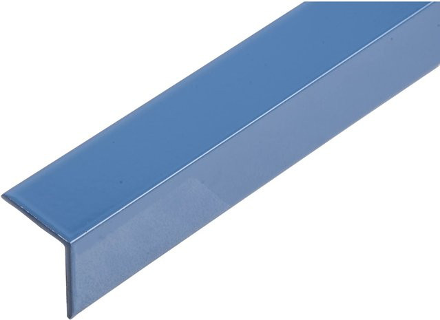 GAH Alberts Winkelprofil ungleichschenklig aus Aluminium, blau, B/T/H: 115,0 x 1,8 x 115,0 cm - Bild 1