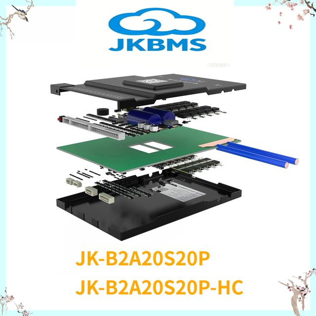 JK BMS JK-B2A20S20P Bluetooth BMS für 20S Li-Ion und LiFePO4 Akkus, 200A, Schwarz - Bild 1