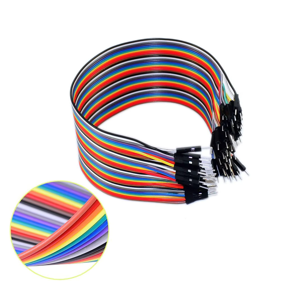 Keyestudio Dupont Line Überbrückungsdraht Set mit 120 Stück in Multicolour für Arduino Breadboard DIY-Projekte (10 cm, 20 cm, 30 cm) - Bild 1