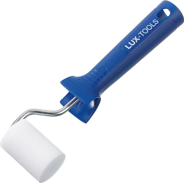 LUX-TOOLS Schaumroller Weiß, Durchmesser: 5 cm, für wasserbasierte und lösemittelhaltige Farben - Bild 1
