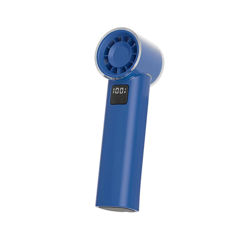 TENGKESi Handventilator mit starker Windgeschwindigkeit und USB-Ladefunktion in Blau - Bild 4