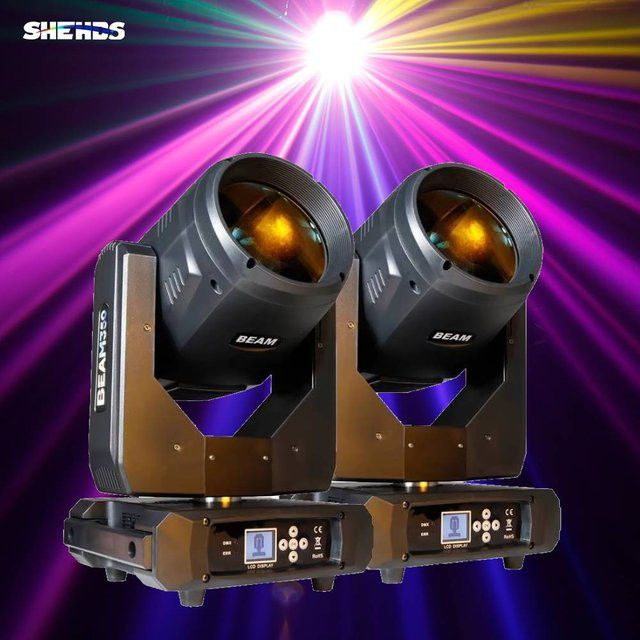 SHEHDS 2er Set Moving Head 17R 350 W Birnenstrahl mit Regenbogeneffekt für DJ, Party, Theater und Hochzeit - Bild 1