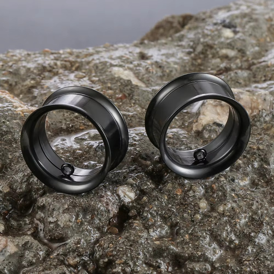 Casvort Ohrhänger-Tunnel Dehner, Edelstahl, Silber, Unisex - Bild 3
