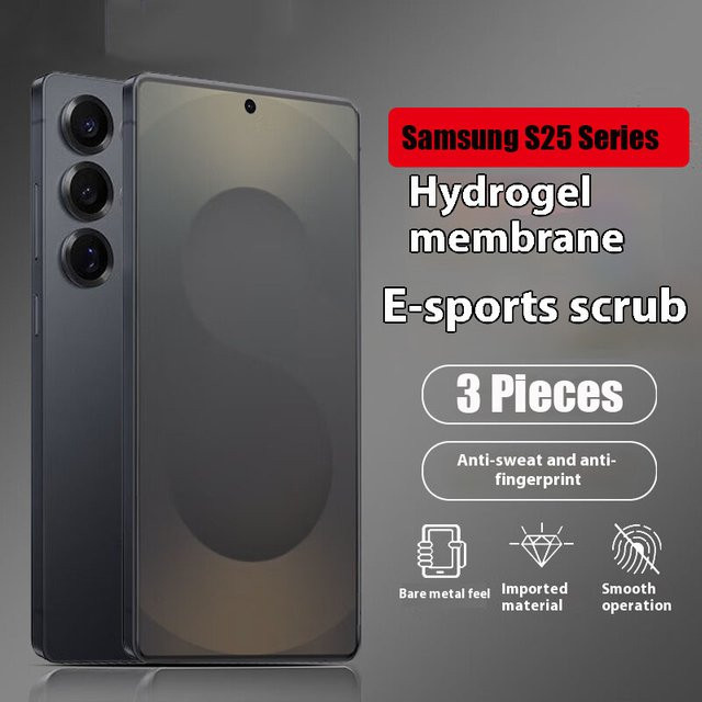 3er-Set Matte Hydrogel Displayfolie für Samsung Galaxy S20 S21 S22 S23 S24 S25 Ultra und Note 20 10 Plus in Transparent - Bild 1