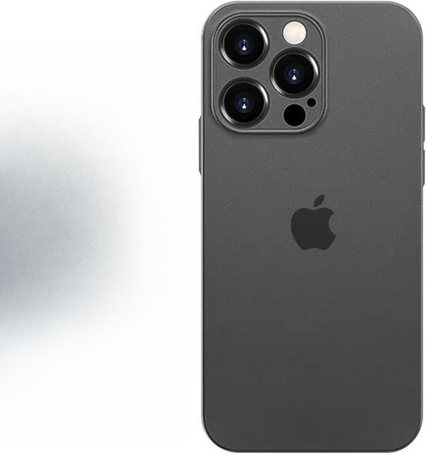 Ultradünne und sturzsichere Handyhülle für Apple iPhone 15 Pro Max, iPhone 14 und iPhone 13 mini in Transparent Matt mit Rundumschutz und Linsenschutz - Bild 1